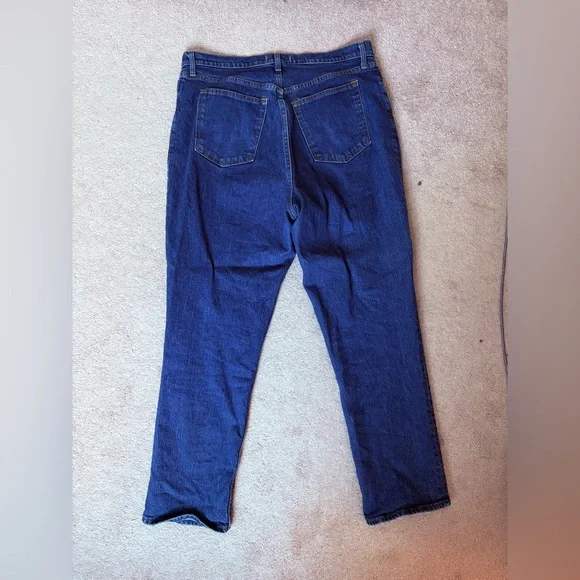 Abercrombie & Fitch 90’s Straight Leg Ultra High Rise Blue Jean Curve Love - Picture 5 of 5